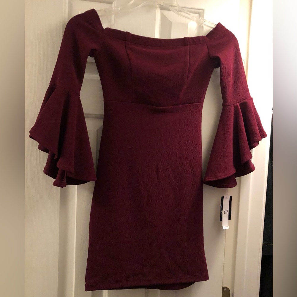 Teeze Me Burgundy Dress